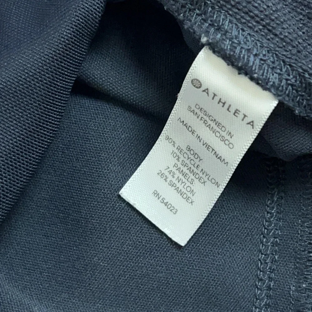 Athleta Pants Womens 8 Blue Headlands Hybrid Cargo Leggings Hiking Travel Gym